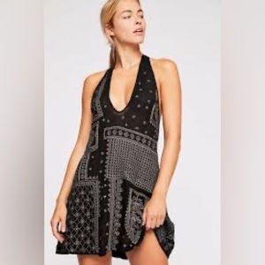 5. Free People Black Country Nights Swing Dress